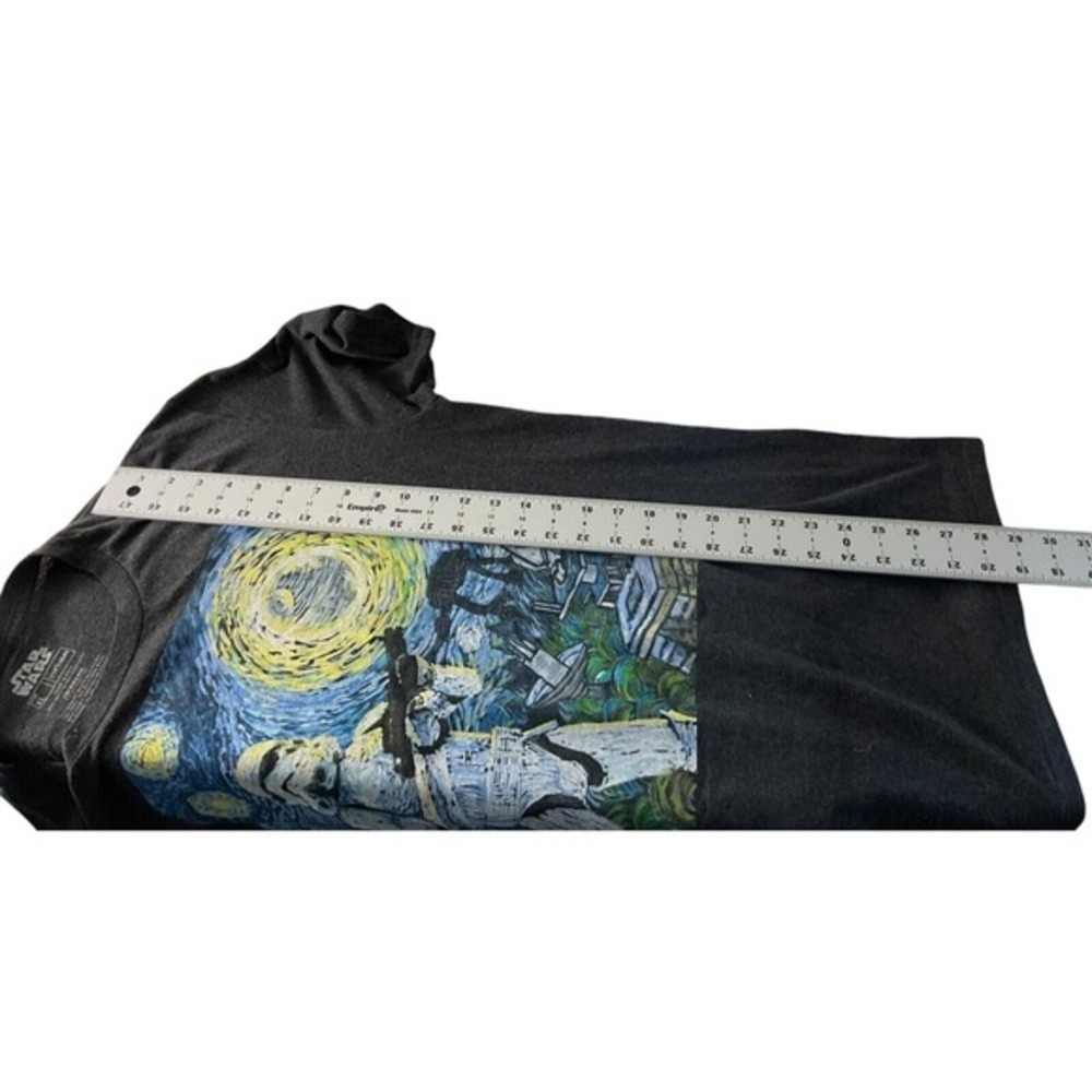 Star Wars Stormtrooper Starry Night Graphic T-Shirt Gray XL Fifth Sun Van Gogh - Picture 8 of 8